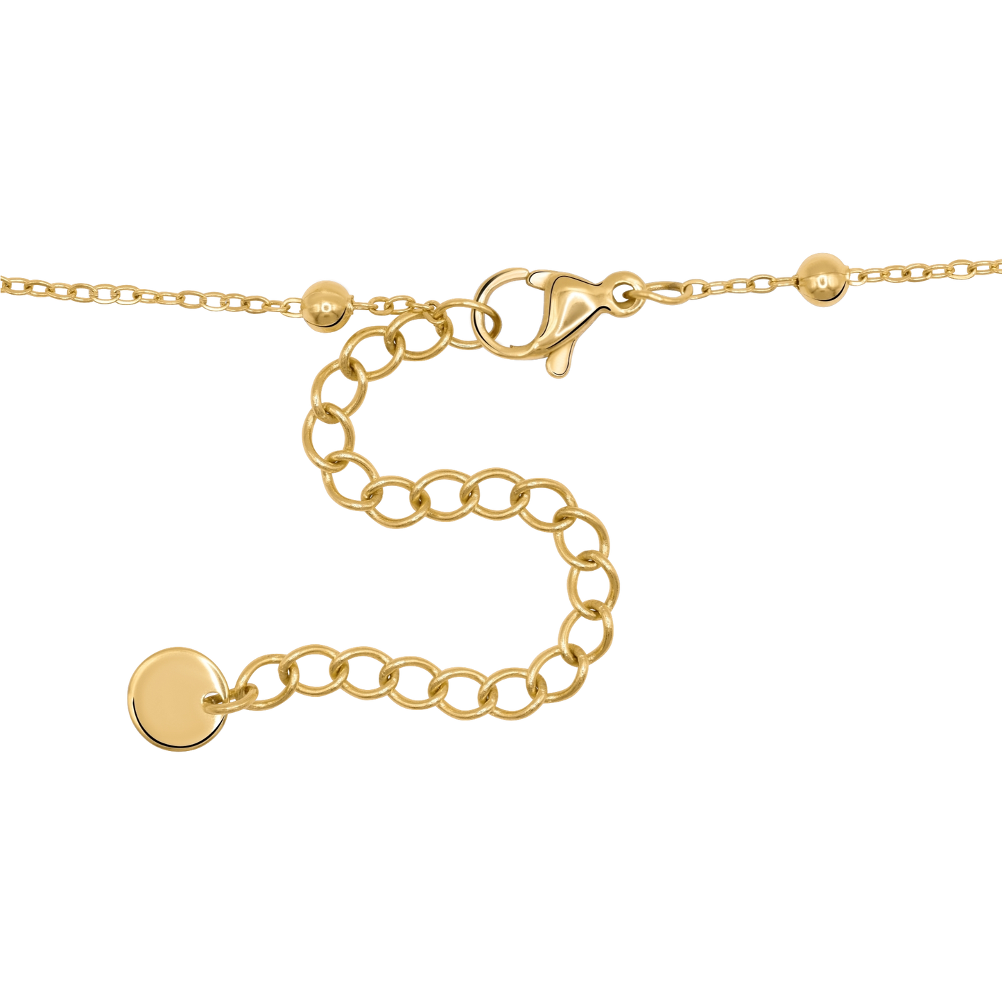 Halskette Damen Gold Melia in Gold, stilvoll gestylt zu einem Outfit