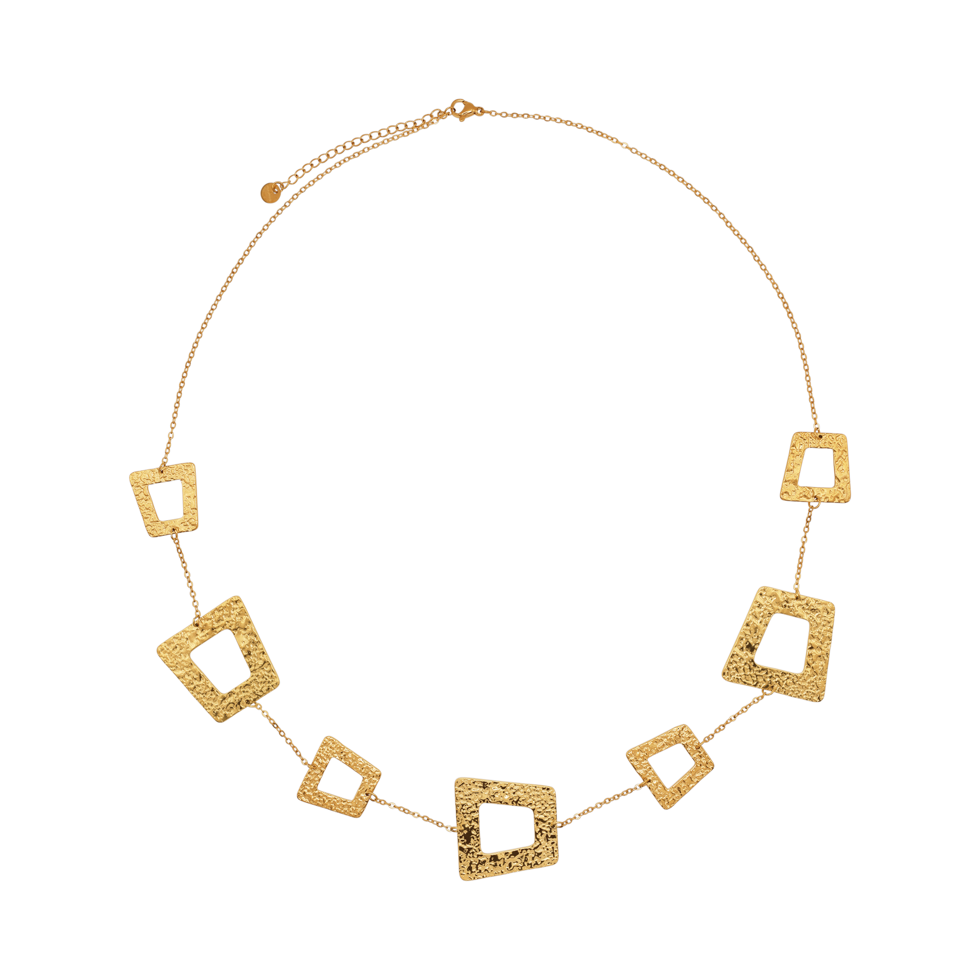 Halskette Damen Gold Nerisa in Gold, Detailansicht des Karabinerverschlusses