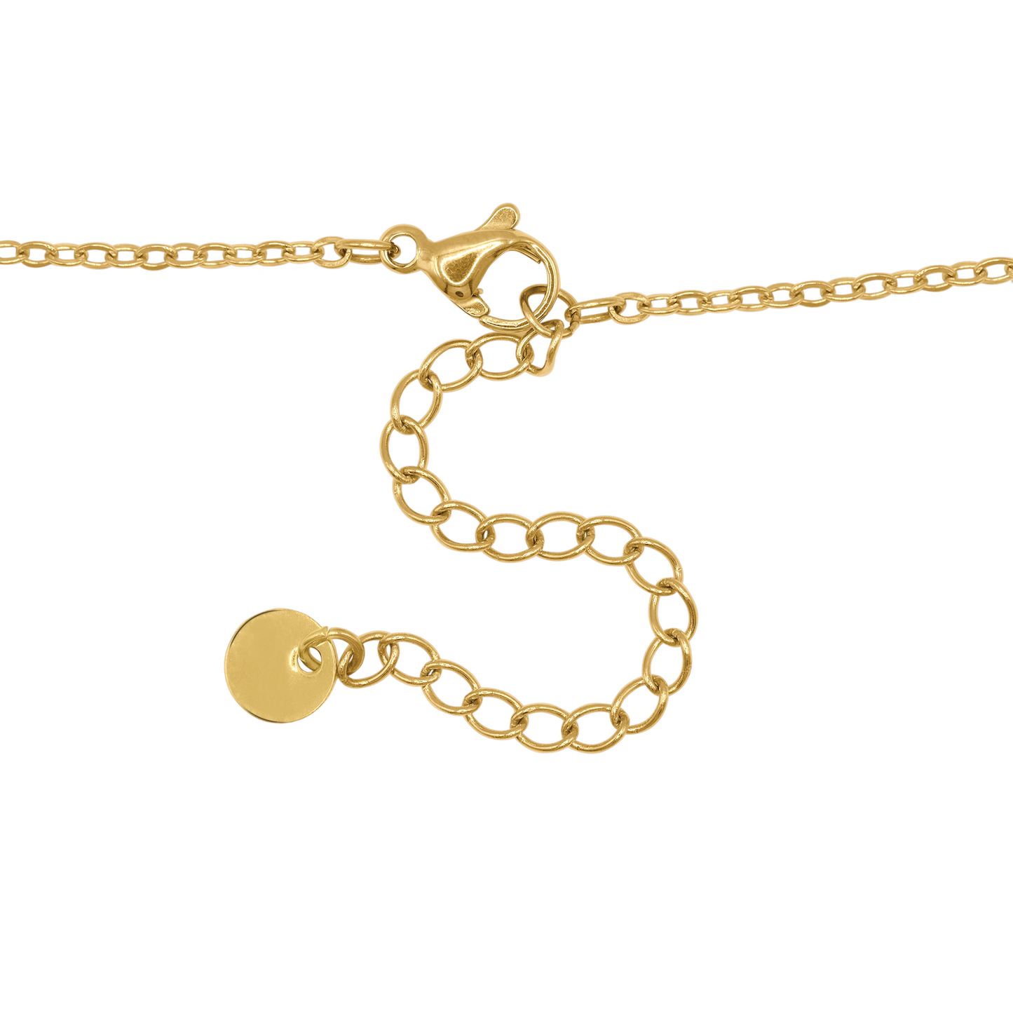 Halskette Damen Gold Nerisa in Gold, stilvoll gestylt zu einem Outfit