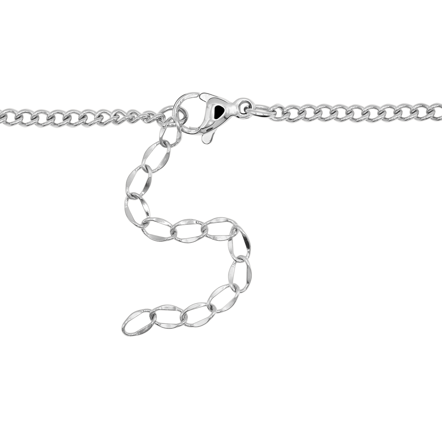 Halskette Damen Edelstahl Fiorella in Silber gestylt zum Outfit