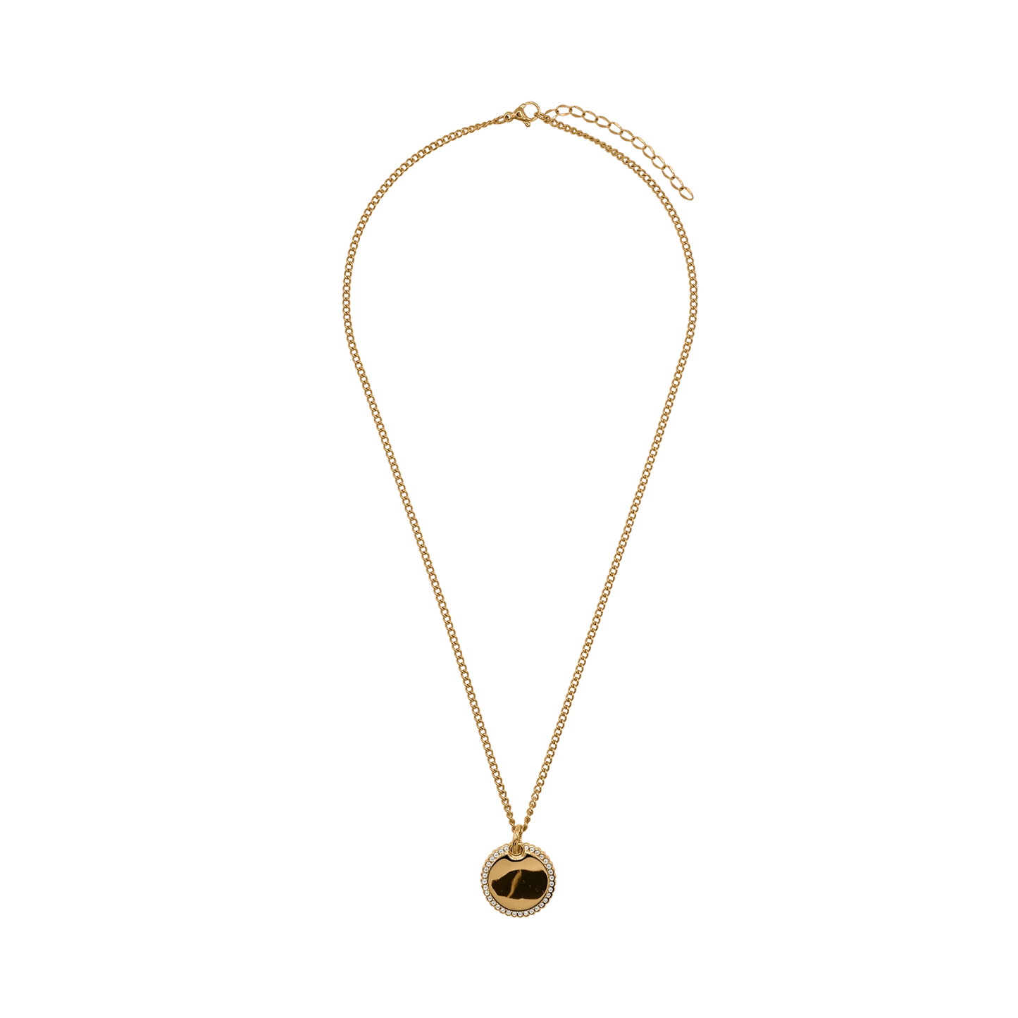 Halskette Damen Edelstahl Fiorella in Gold - Verschluss im Detail