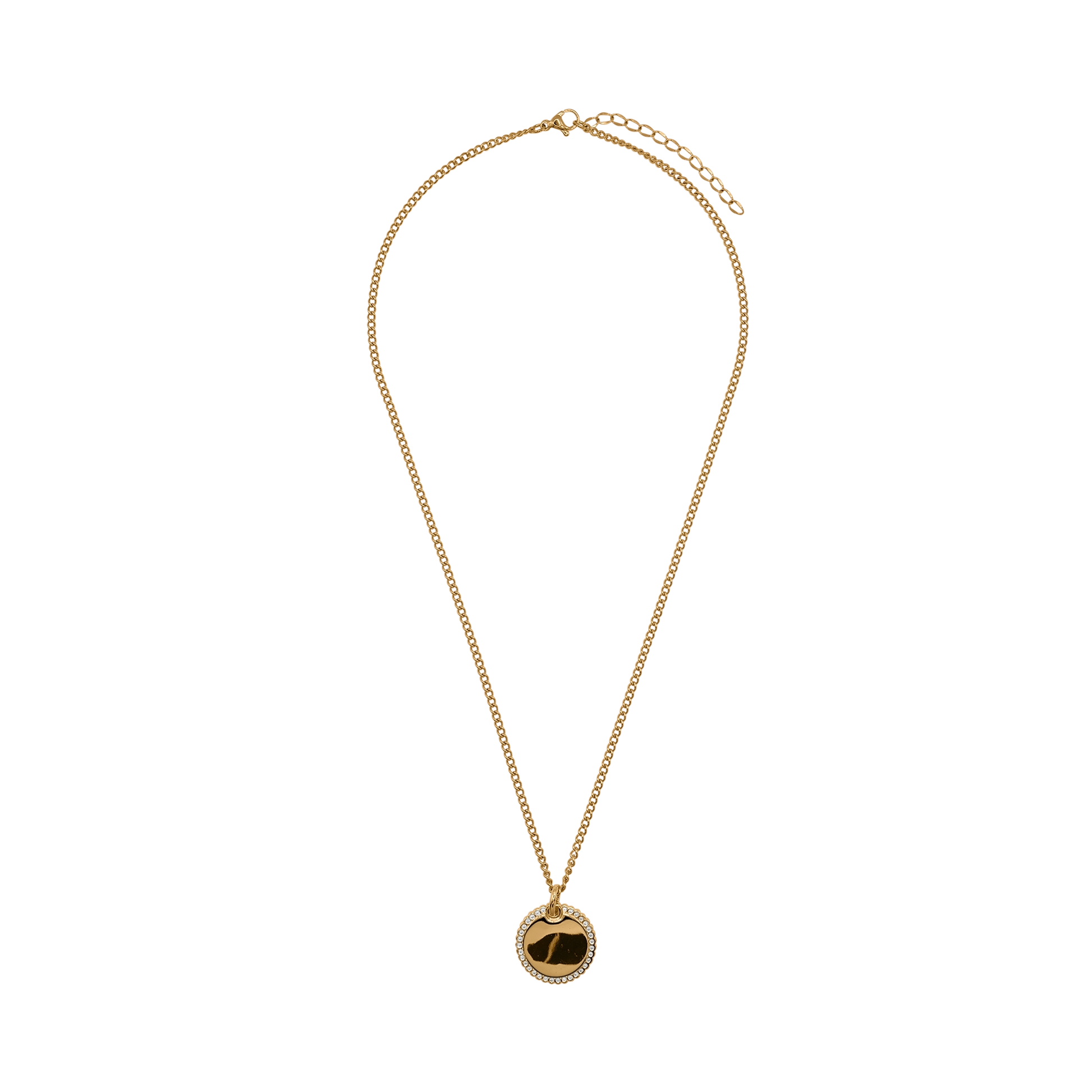Halskette Damen Edelstahl Fiorella in Gold - Verschluss im Detail