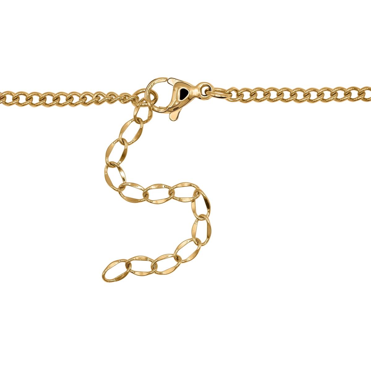 Halskette Damen Edelstahl Fiorella in Gold gestylt zum Outfit