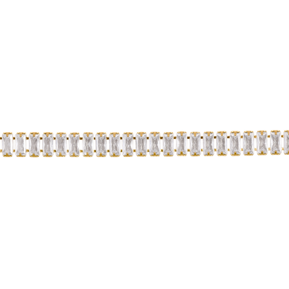 Halskette Damen Edelstahl Zelie in Gold mit Zirkonia von Heideman