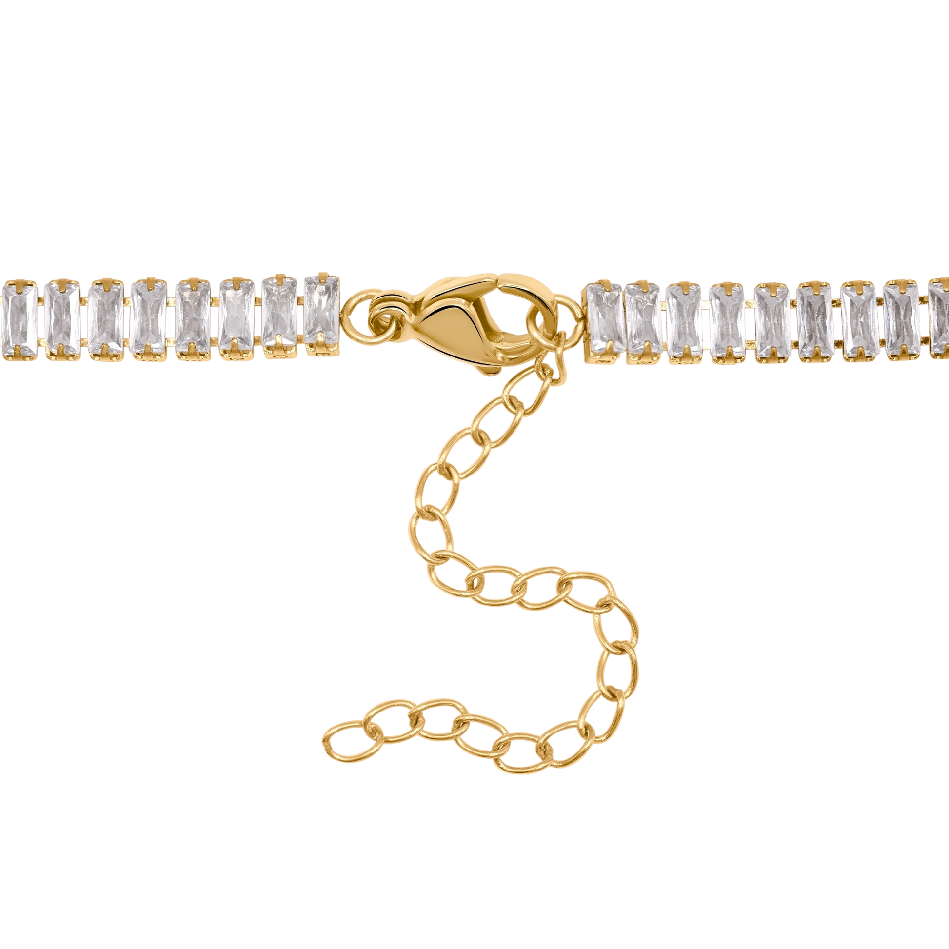 Halskette Damen Edelstahl Zelie Gold gestylt zum Outfit