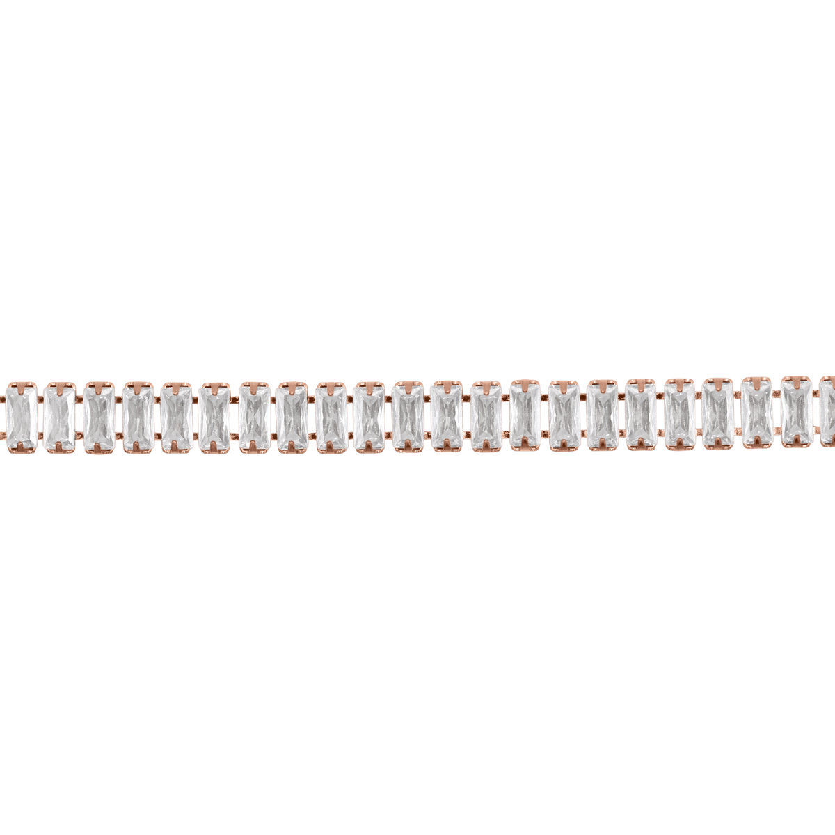 Halskette Damen Edelstahl Zelie in Rosé mit Zirkonia von Heideman