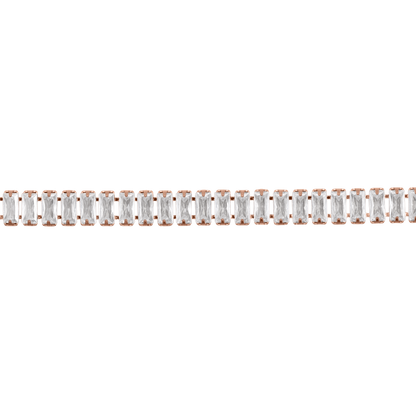 Halskette Damen Edelstahl Zelie in Rosé mit Zirkonia von Heideman