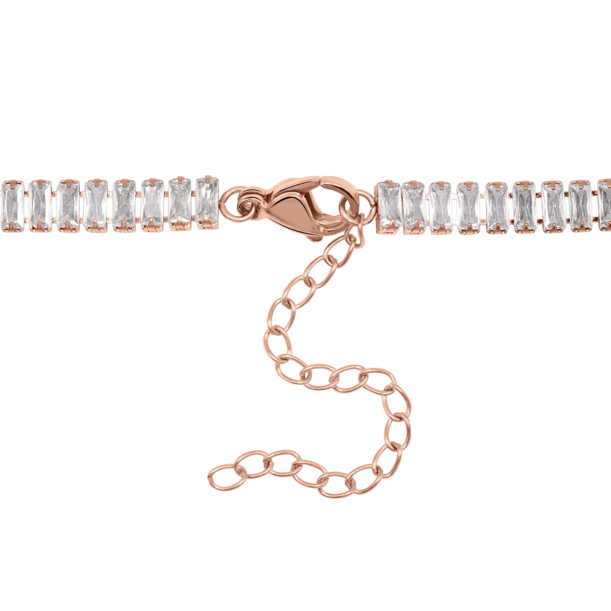 Halskette Damen Edelstahl Zelie Rosé gestylt zum Outfit
