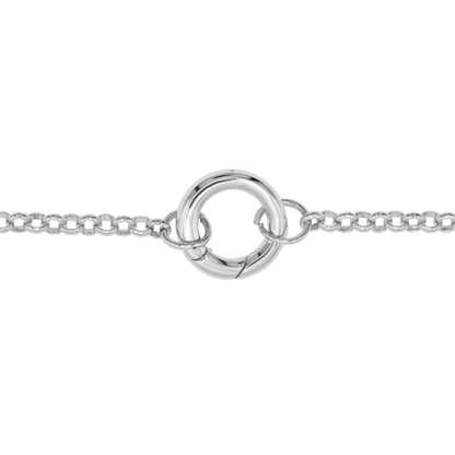 Halskette Damen Edelstahl Noelie in Silber mit filigraner Gliederkette - Produktbild