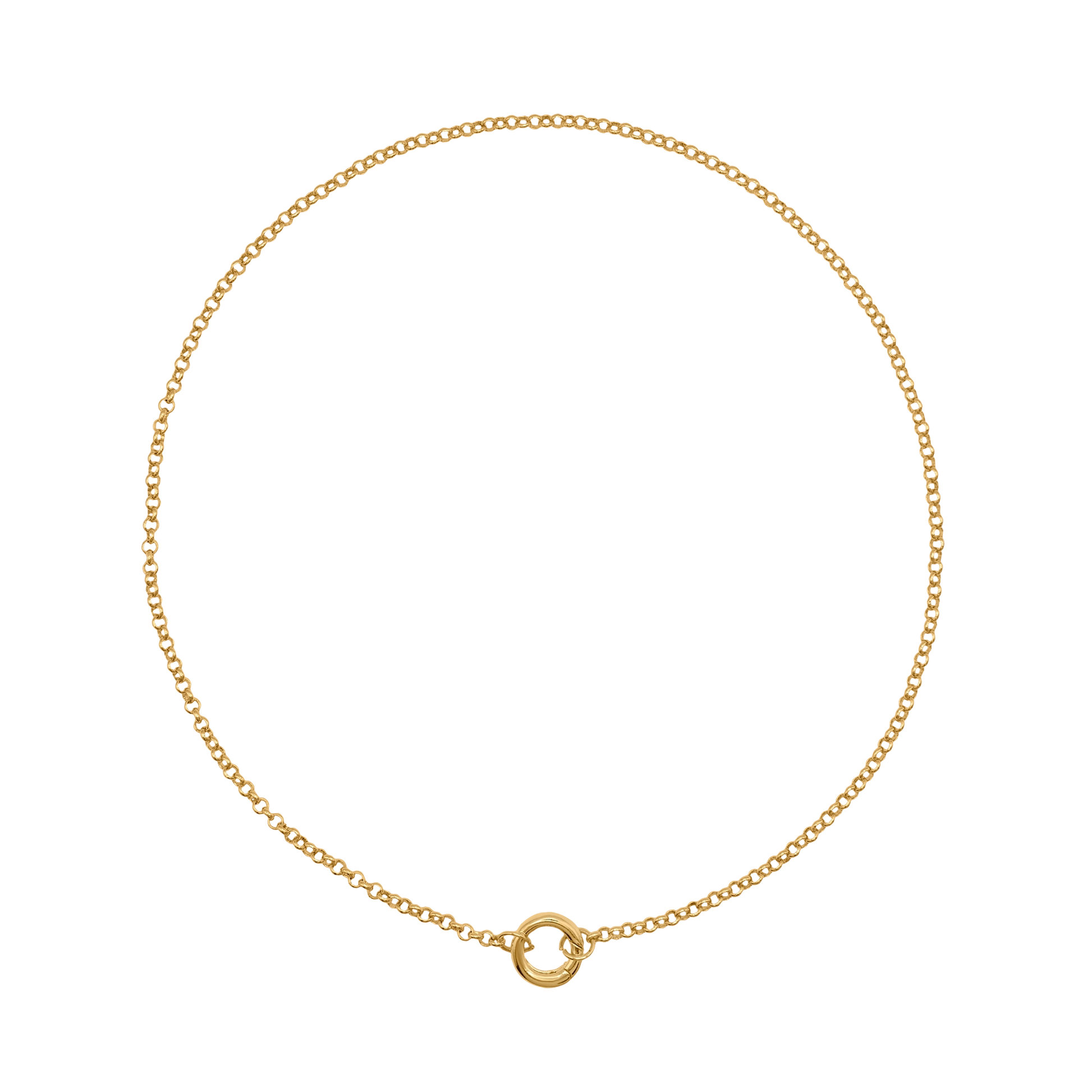 Halskette Damen Edelstahl Noelie in Gold - Verschluss im Detail