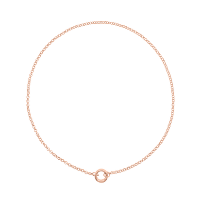 Halskette Damen Edelstahl Noelie in Rose - Verschluss im Detail
