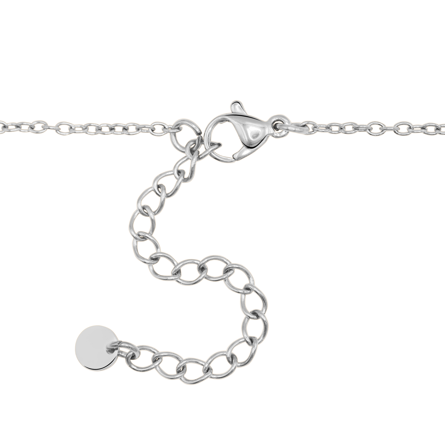 Halskette Damen Edelstahl Eulalie in Silber - gestylt im Look
