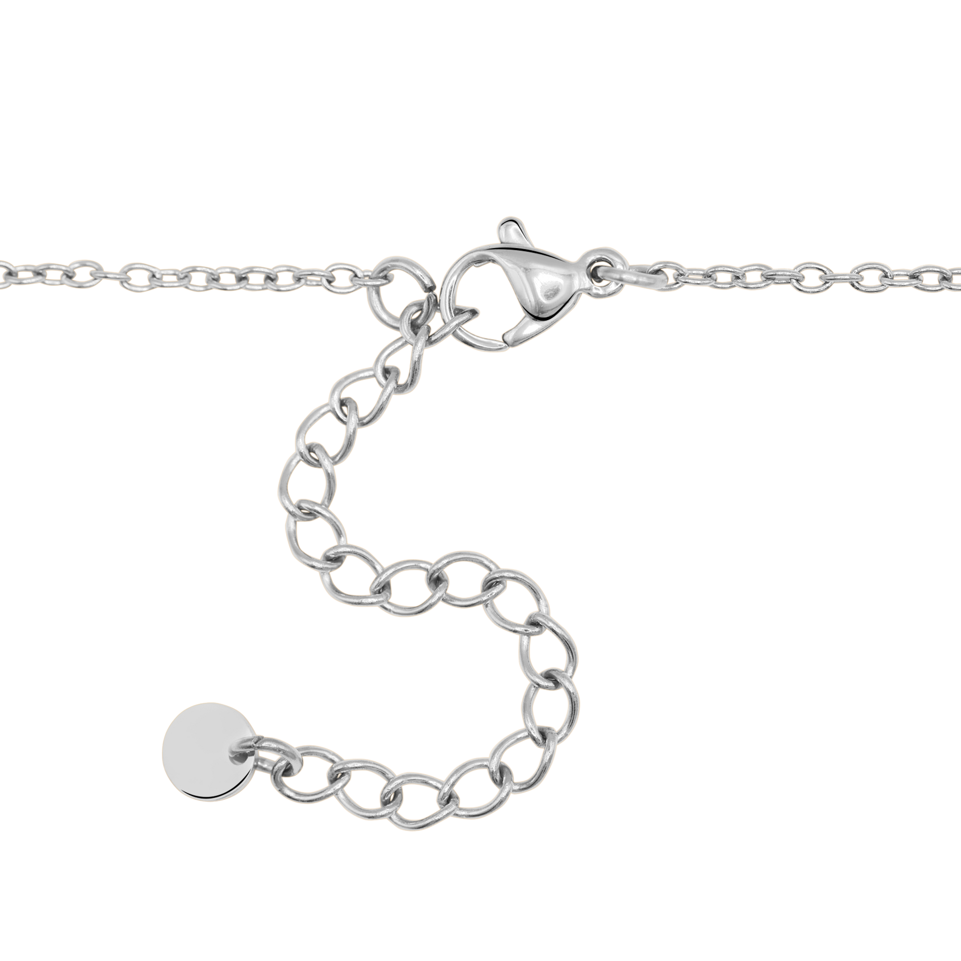 Halskette Damen Edelstahl Eulalie in Silber - gestylt im Look