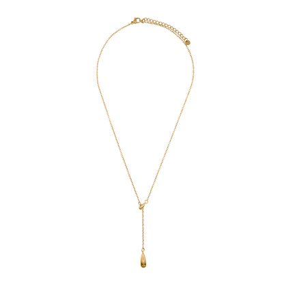 Halskette Damen Edelstahl Eulalie in Gold - Verschluss im Detail