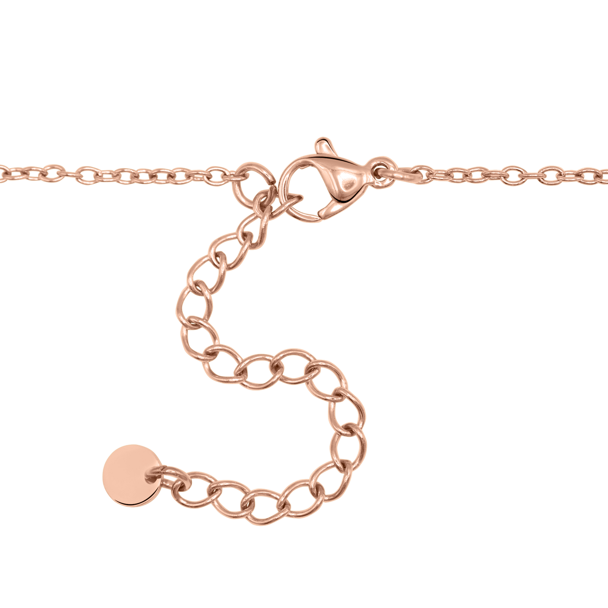 Halskette Damen Edelstahl Eulalie in Rose - gestylt im Look
