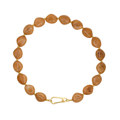 Halskette Damen Gold Xenia mit Stein in Light Colorado Topaz - Heideman