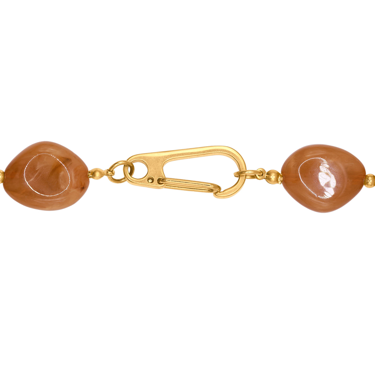 Damen Halskette Xenia Gold mit Light Colorado Topaz gestylt zum Outfit - Heideman