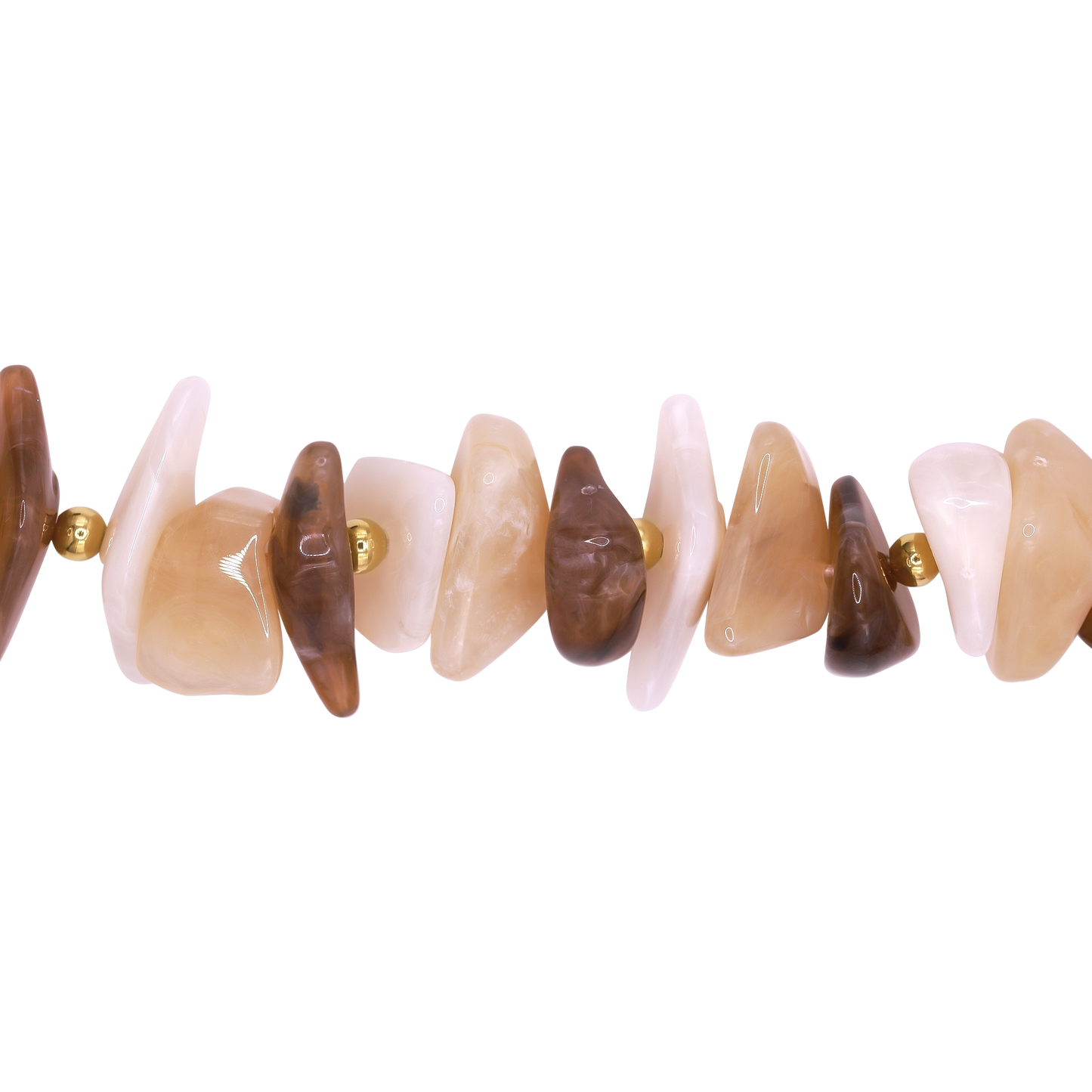 Halskette Damen Edelstahl Signe in Gold mit Stein in Crystal Gold Shadow - Produktansicht