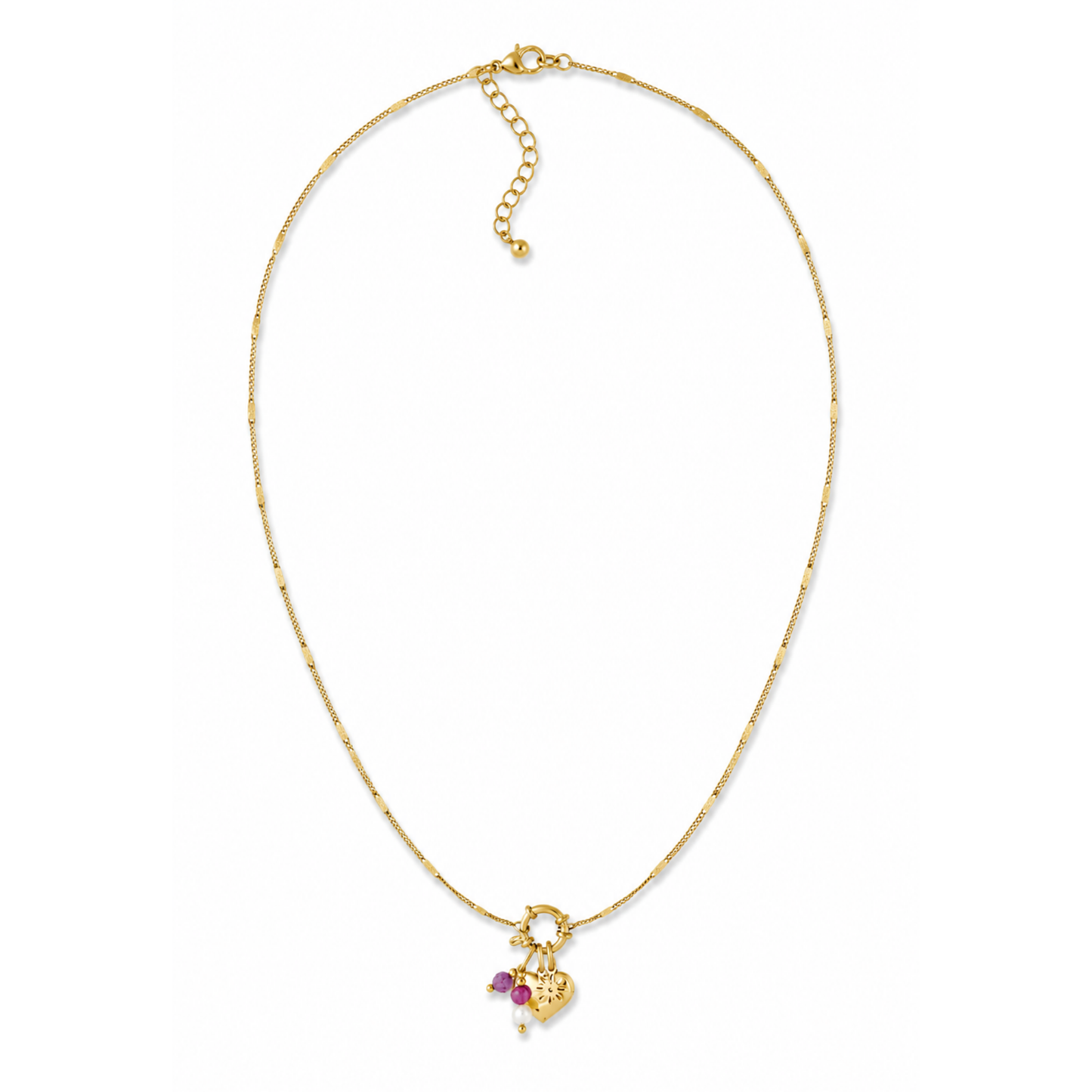 Halskette Damen Gold Lilja goldfarben - gestylt zum Outfit