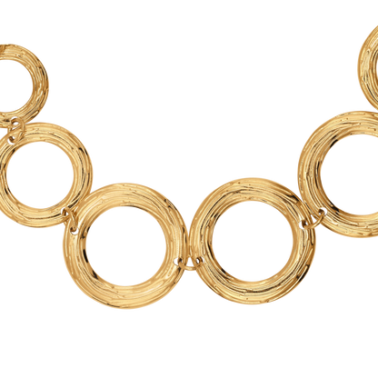 Halskette Damen Gold Inessa mit breiten Gliedern - Produktbild