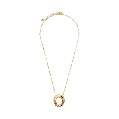 Halskette Damen Gold Isadora, Karabinerverschluss im Detail