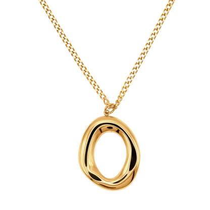Halskette Damen Gold Eleonora mit verschlungenem Anhaenger - Produktbild