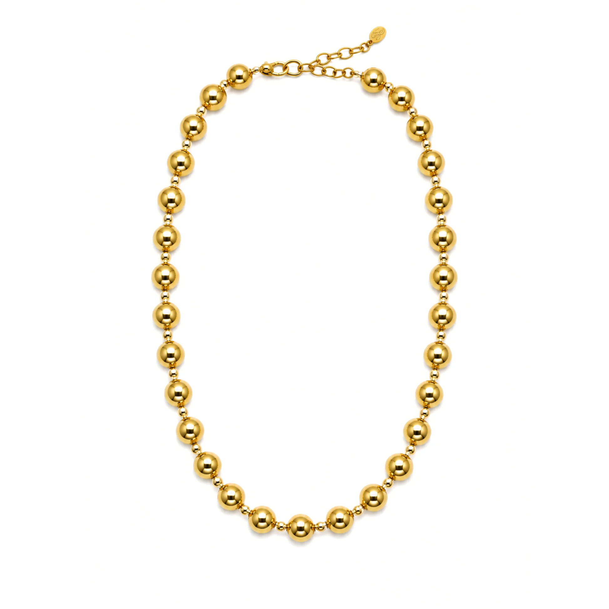 Halskette Damen Gold Lilou goldfarben - Detail Karabinerverschluss