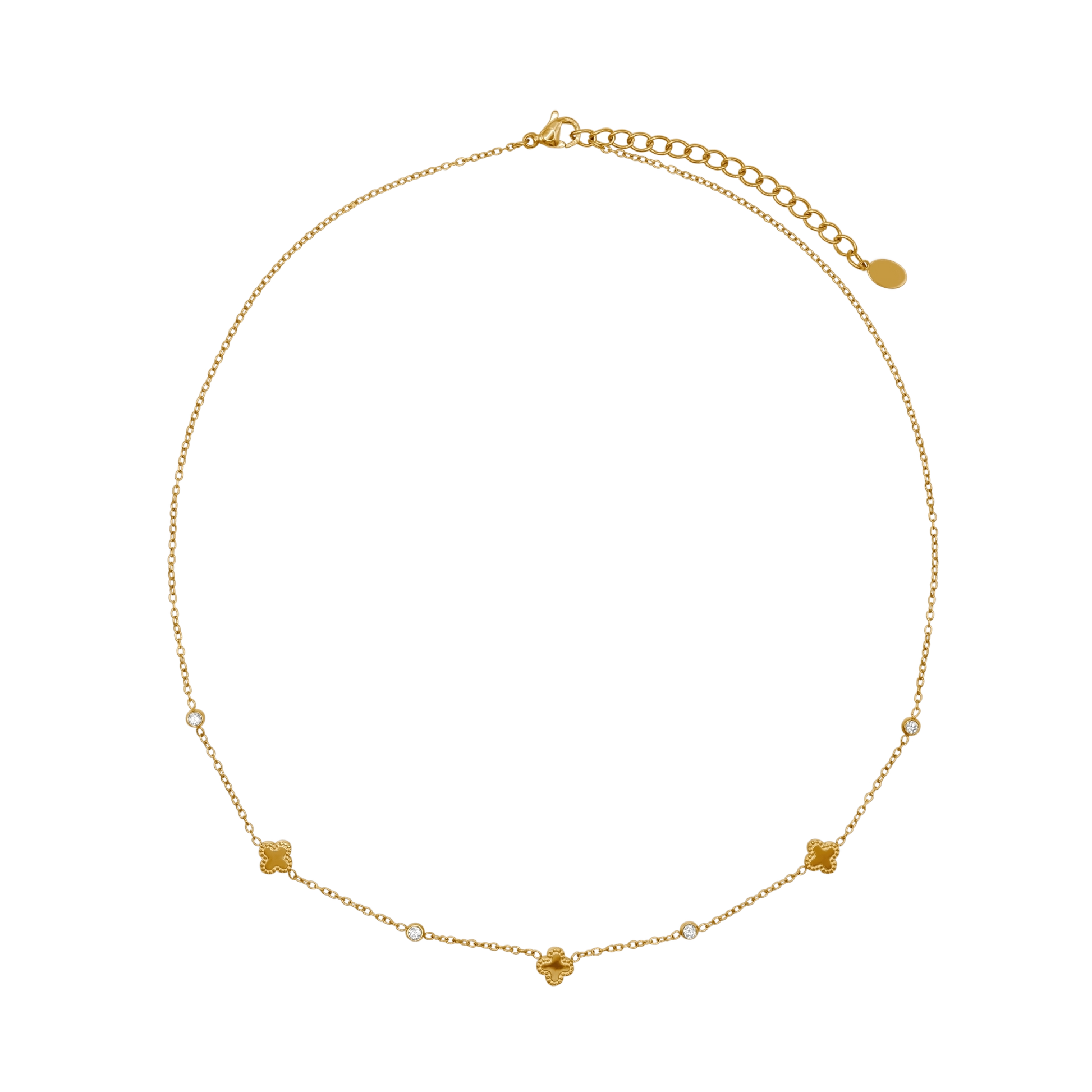 Kette Damen Edelstahl Alizee Gold Karabinerverschluss im Detail