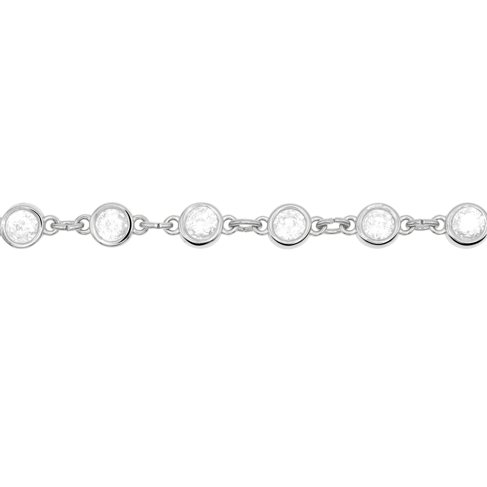Halskette Damen Edelstahl Rosalie in Silber mit Zirkonia von Heideman