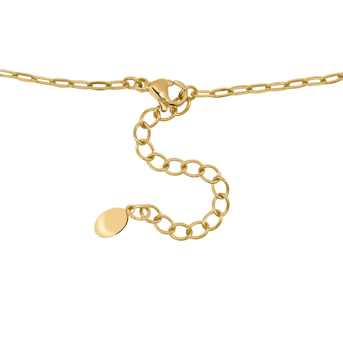Halskette Damen Edelstahl Rosalie Gold gestylt zum Outfit