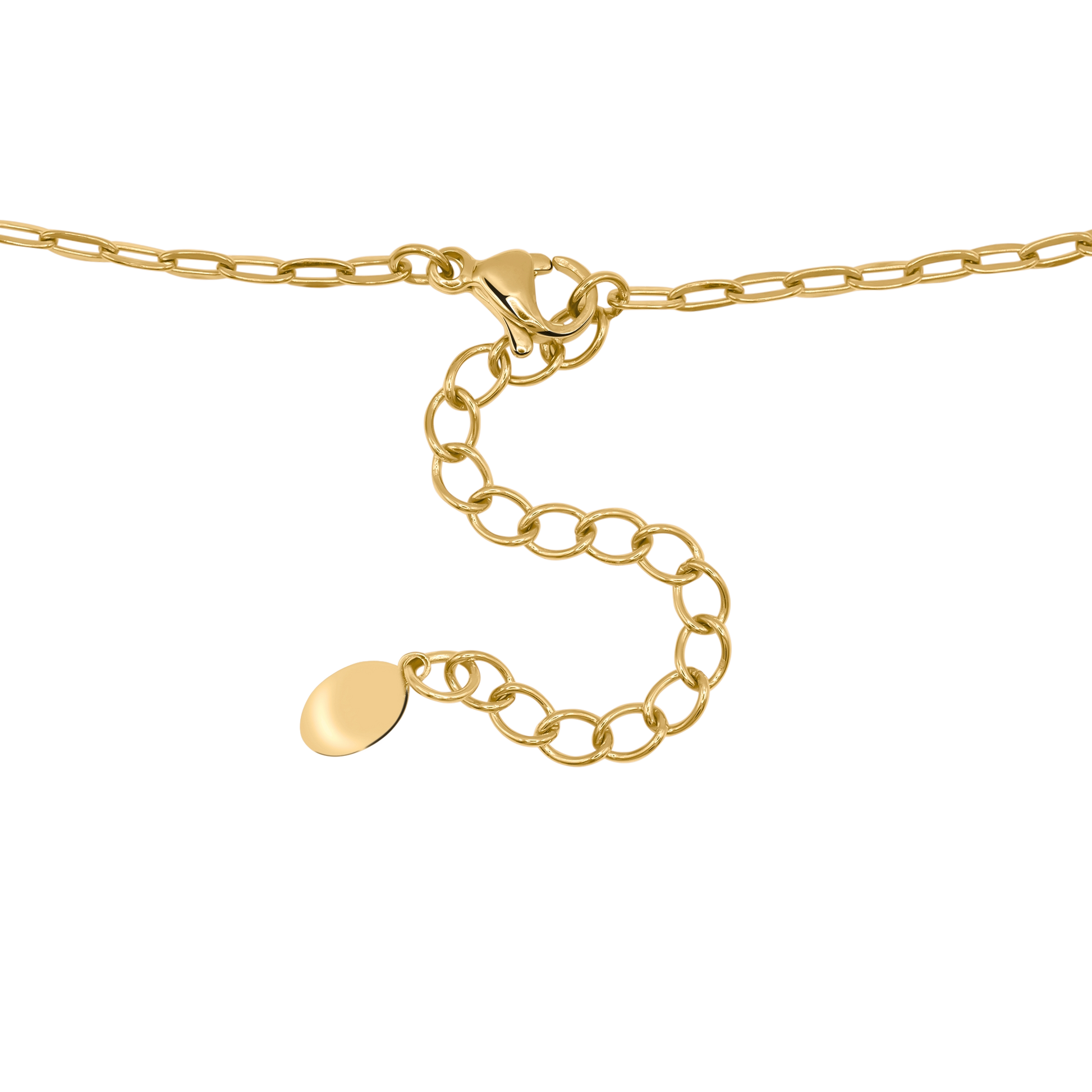 Halskette Damen Edelstahl Rosalie Gold gestylt zum Outfit