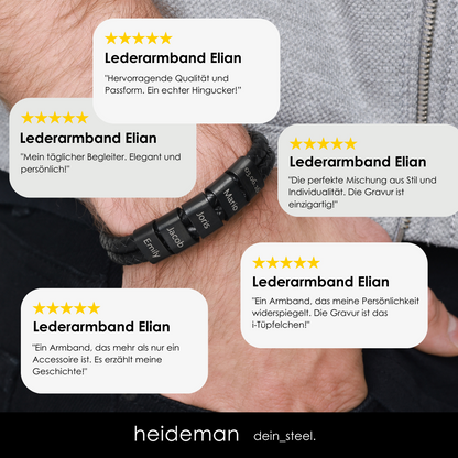 Lederarmband Titus - 3 Elemente