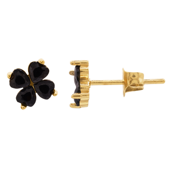 Ohrringe Eleanor Stein Schwarz