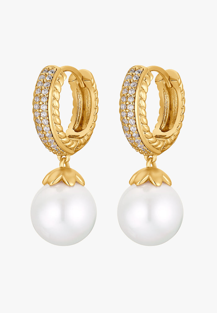 Ohrringe Jil mit weißer Perle