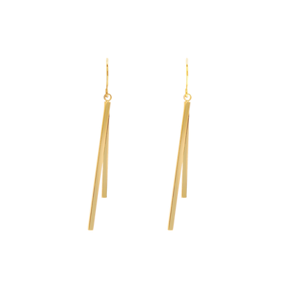 Ohrringe Damen Gold Nessi mit Steckverschluss