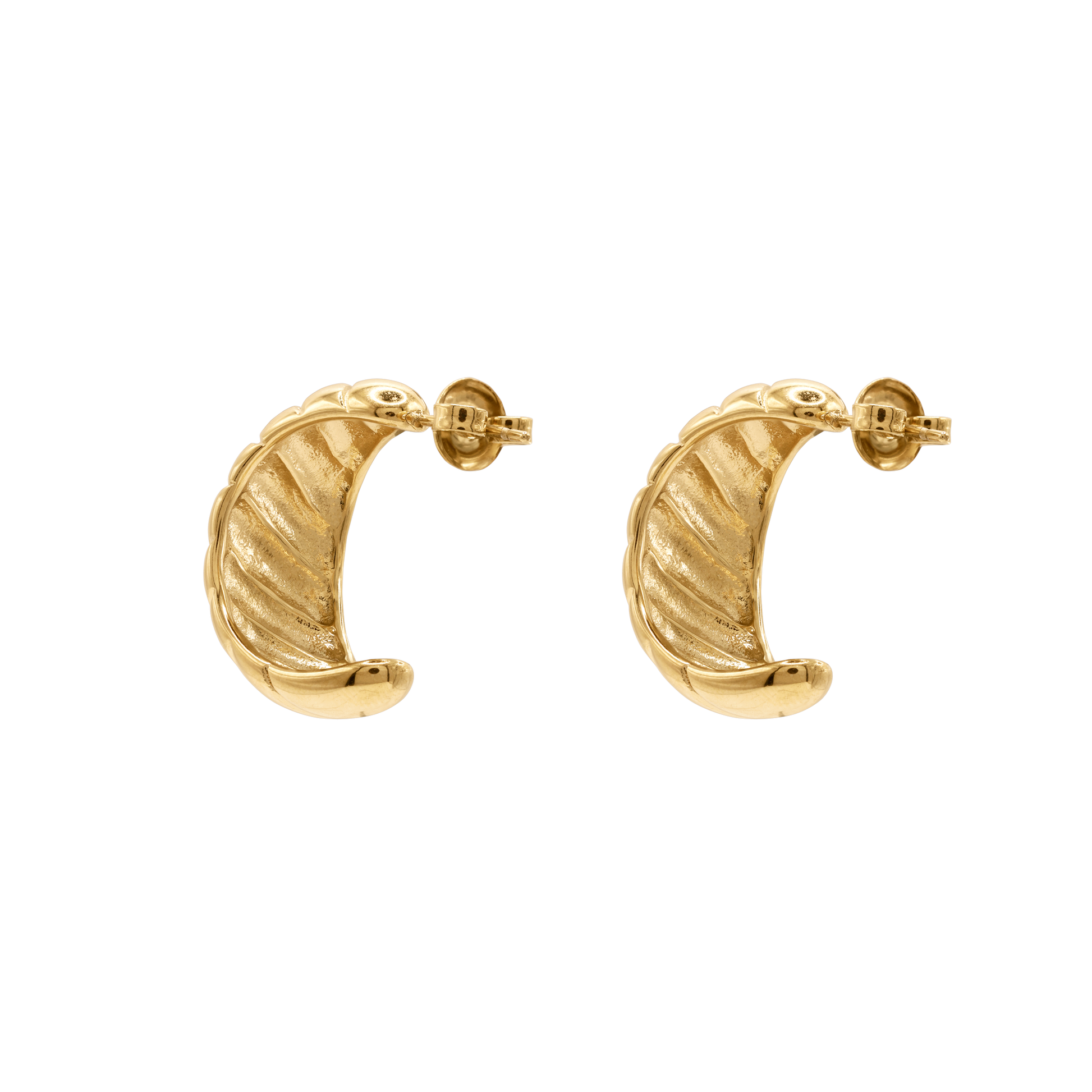 Ohrringe Damen Edelstahl Avani Creolen in Gold – mit Geschenkbox
