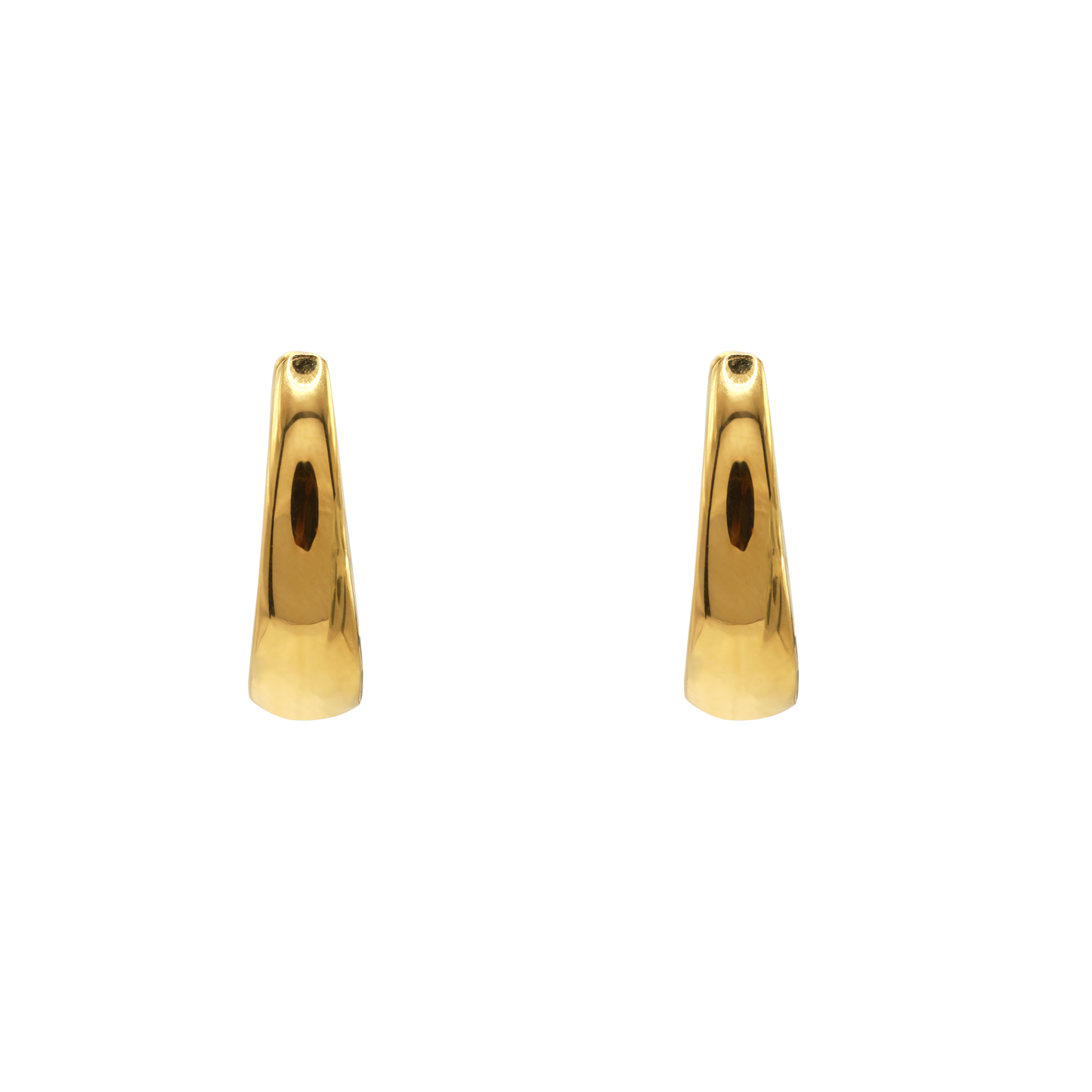 Ohrringe Damen Edelstahl Amara in Gold - Detail des Klappverschlusses
