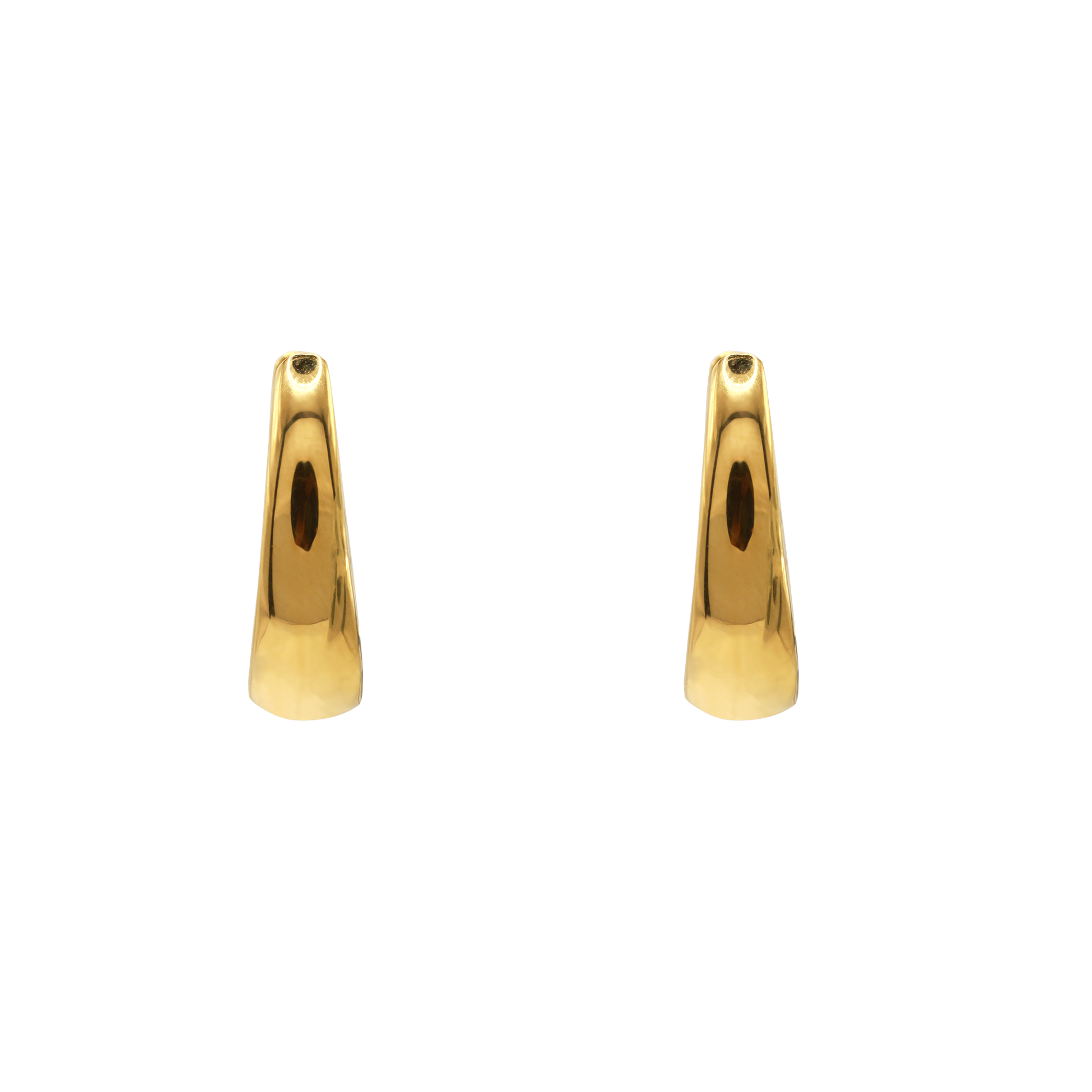 Ohrringe Damen Edelstahl Amara in Gold - Detail des Klappverschlusses