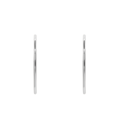 Ohrringe Damen Edelstahl Elide in Silber - Verschluss im Detail