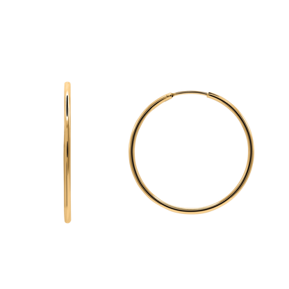 Ohrringe Damen Edelstahl Elide Creolen in Gold - Produktbild