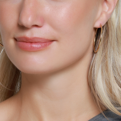 Ohrringe Damen Edelstahl Elide in Gold - Detailaufnahme