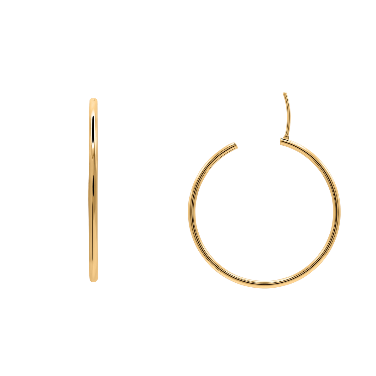 Ohrringe Damen Edelstahl Elide in Gold - gestylt im Look