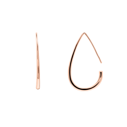Ohrringe Damen Edelstahl Sveva Rosé - Verschluss im Detail