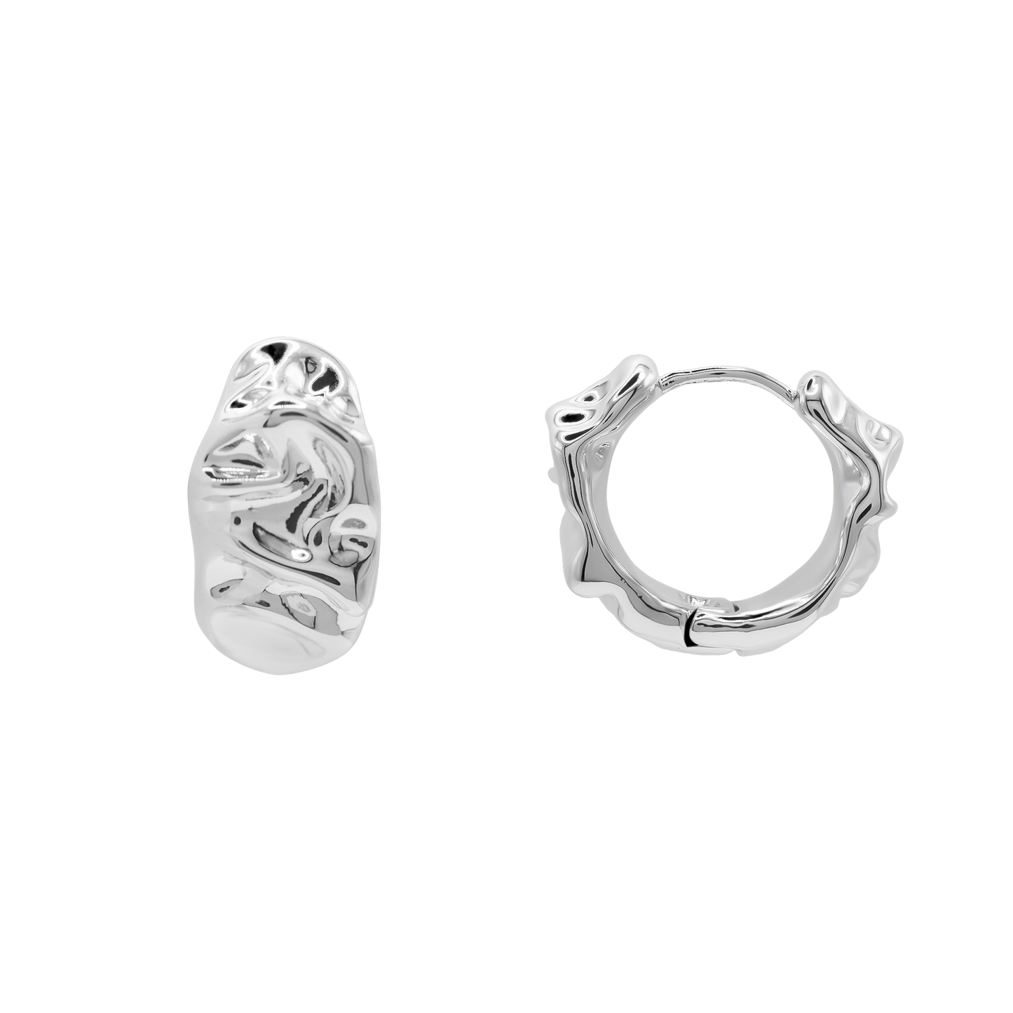 Ohrringe Damen Edelstahl Celeste in Silber - Produktansicht