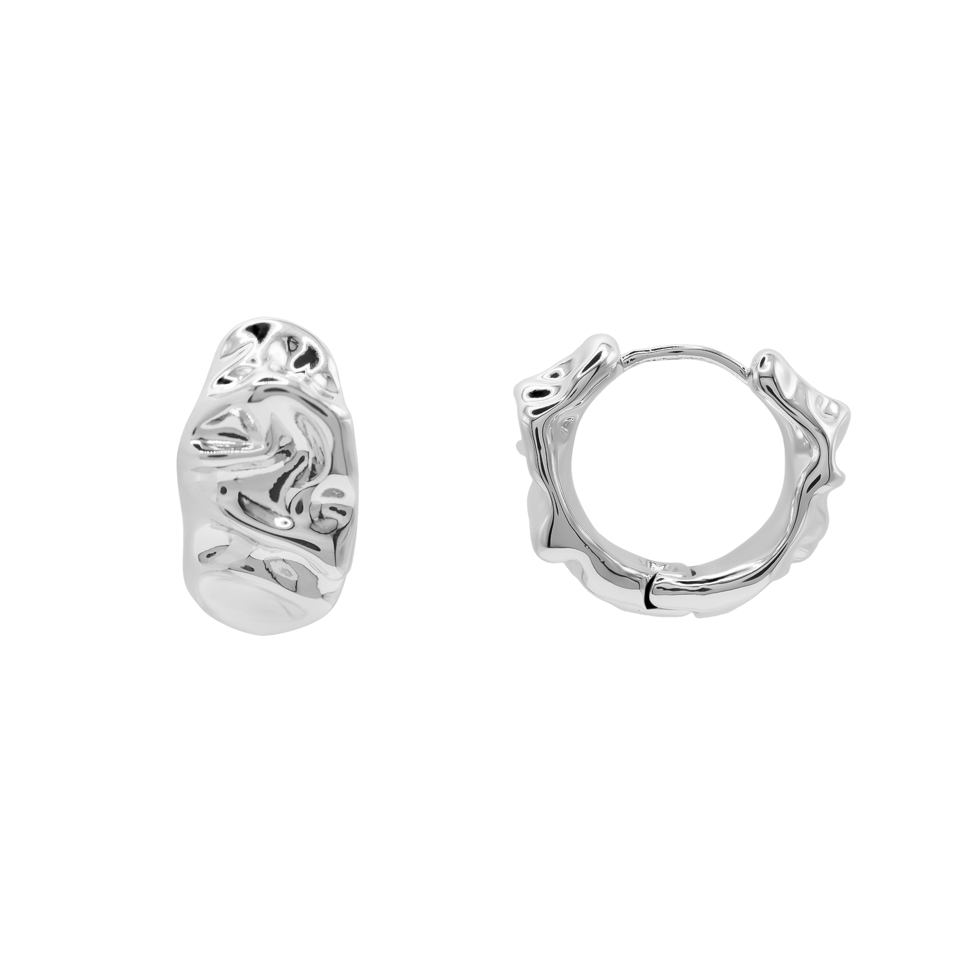 Ohrringe Damen Edelstahl Celeste in Silber - Produktansicht