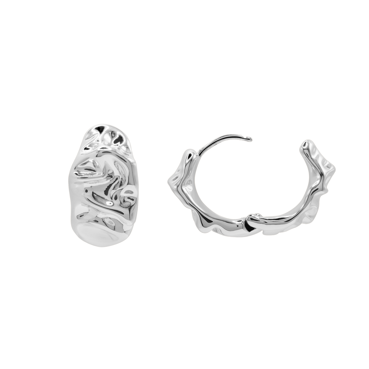 Damen Ohrringe Celeste in Silber gestylt zum Outfit