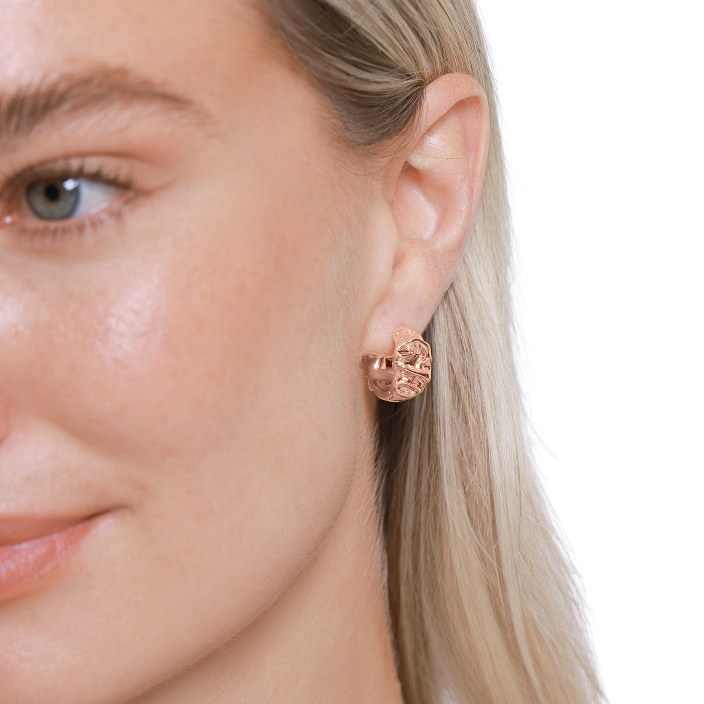 Ohrringe Damen Edelstahl Celeste in Rosé - Detailansicht