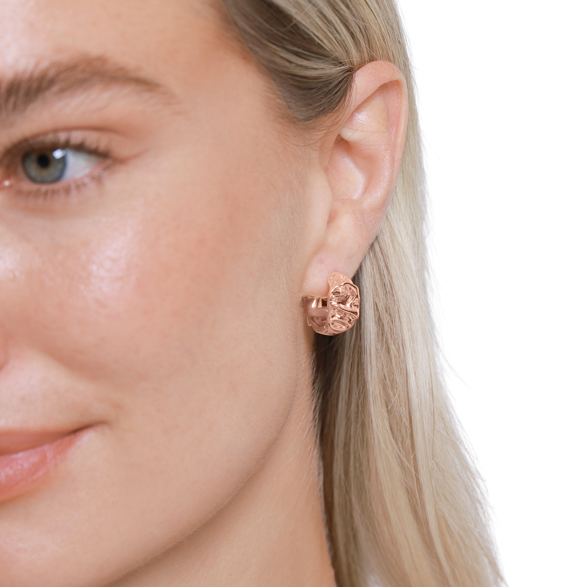 Ohrringe Damen Edelstahl Celeste in Rosé - Detailansicht