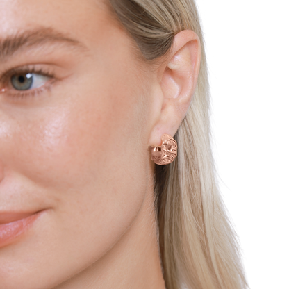 Ohrringe Damen Edelstahl Celeste in Rosé - Detailansicht