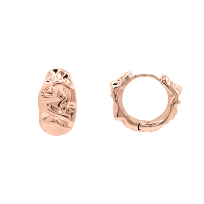 Ohrringe Damen Edelstahl Celeste in Rosé - Verschluss im Detail